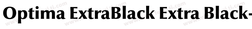 Optima ExtraBlack Extra Black字体转换